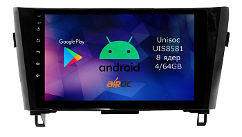 Штатная магнитола для Nissan Qashqai 2, X-Trail 3, 2014- (без навигации) на Android 14 - Airoc RMN-1202