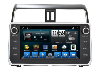 Штатное головное устройство для Toyota Land Cruiser Prado 150 2017+ на Android 8.1 Carmedia KR-1104-S9