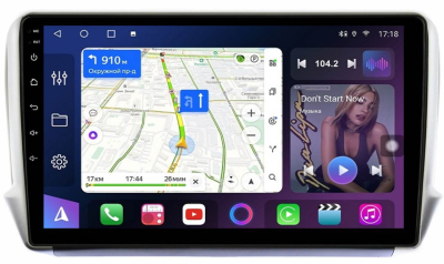 Штатная магнитола для Peugeot 2008 2013-2019 на Android 13, QLED/2K, 4G - FarCar S500 Plus (3262M)