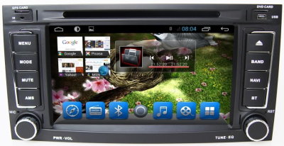 Штатное головное устройство для Volkswagen Touareg 2002-2010, Caravelle T5, Transporter 2003-2009, Multivan 2003-2015 на Android 8.1 Carmedia KR-7094-S9