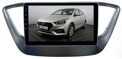 Штатная магнитола для Hyundai Solaris с 2017 LeTrun 2757-3273 9 дюймов NS 2+16 Gb MTK-L Android 10.x DSP ++