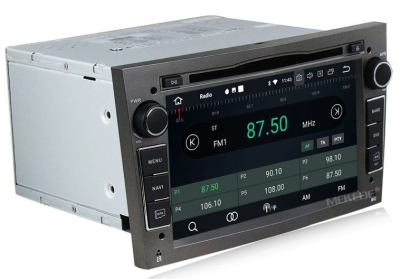 Штатное головное устройство Opel Astra H, Vectra С, Corsa D, Antara, Vivaro, Meriva, Zafira (темно серый) на Android 10 Carmedia MKD-7408g-P4N