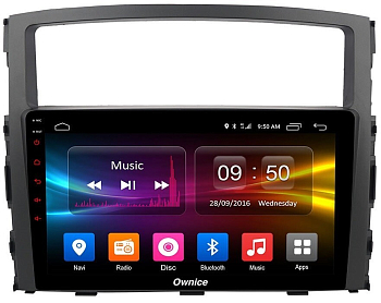 Штатная магнитола для Mitsubishi Pajero IV 2006-2020 (V97, V93) на Android 12 (14), (QLED/2K) - Carmedia OL-9566-NPQU