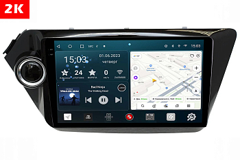 Автомагнитола штатная с 2K экраном RedPower 71106 Slim на Android 10 для Kia Rio 2011-2016