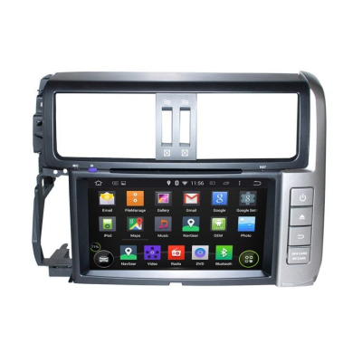 Штатная автомагнитола Android 9.0 Carmedia KD-8015-P30 для Toyota Land Cruiser Prado 150 2009-2013 (серебро)