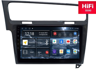 Автомагнитола штатная Redpower 75006G на Android 10 для для Volkswagen Golf 7 (2013-н.в.) т.серый глянец