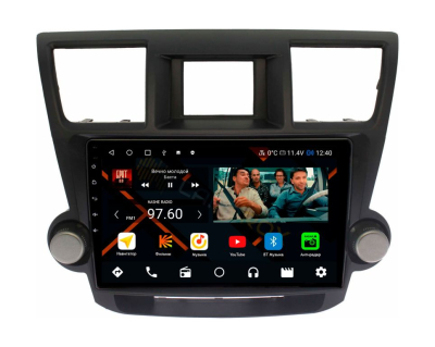 Штатная магнитола Toyota Highlander II 2008-2013 на Android 11, DSP, 4G, IPS / QLED 2K, Carplay - Cardrox CD-4011