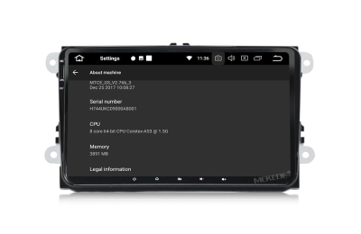 Штатное головное устройство Skoda, Volkswagen на Android 10 Carmedia MKD-9613-P30
