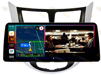 Штатная магнитола Hyundai Solaris 2010-2016 на Android 10, DSP, 4G, IPS, Carplay - Cardrox CD-4005-12 (12 дюймов)