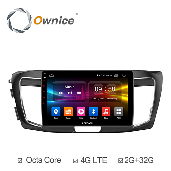 Штатная магнитола Ownice C500+ S1642P для Honda Accord 9 (Android 6.0)