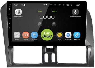 Штатная магнитола CarDroid RD-3803F для Volvo XC60, 2014-2017 (Android 10)