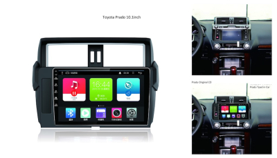 Головное устройство 10 дюймов TOYOTA Land Cruiser Prado 150 2013-2016 на Android 7.1 CARMEDIA TP-TY008