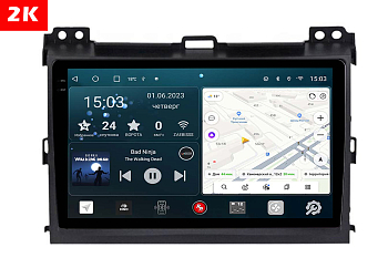 Автомагнитола штатная с 2K экраном RedPower 71182 Slim на Android 10 для Toyota LC Prado 120, Lexus GX 470 2002-2009 Автомагнитола штатная с 2K экраном RedPower 71182 Slim на Android 10 для Toyota LC Prado 120, Lexus GX 470 2002-2009