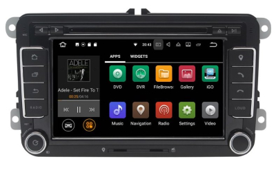 Штатная магнитола для Volkswagen и Skoda экран 7 дюймов на Android 9.0 CARDROX CR-7003