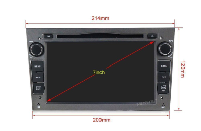 Штатная автомагнитола Opel Astra H, Vectra C, Corsa D, Antara, Vivaro, Meriva, Zafira (темно серый) Carmedia MKD-7408-P30-g Android 10 DSP