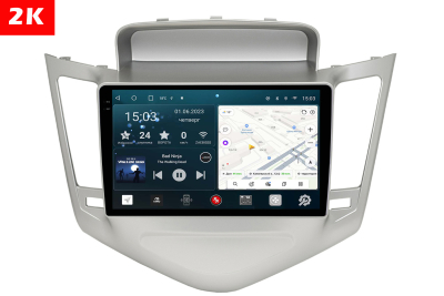 Автомагнитола штатная с 2K экраном RedPower 71045SSLIM на Android 10 для Chevrolet Cruze (2009-2012) (Silver)