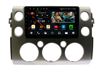 Штатная магнитола Toyota FJ Cruiser 2006-2022 серебро на Android 11 - Cardrox CD-4130M