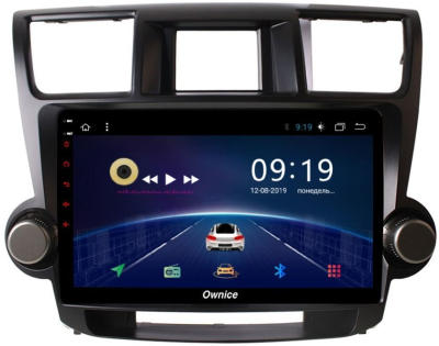Штатная магнитола Ownice G50 S1616T для Toyota Highlander, 2009 (Android 7.1)