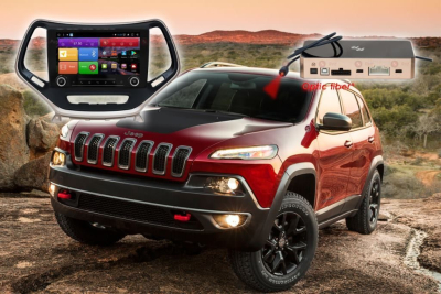 Автомагнитола штатная RedPower K 51215 IPS DSP на Android 8.0 для Jeep Cherokee 2013+ (комп.с маленьким дисплеем)