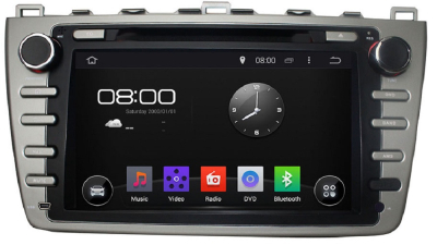 Штатное головное устройство Android 7.1 Newsmy KD-8001-P3-7-g серый для MAZDA 6 2007-2012