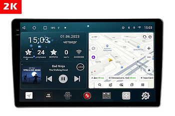 Автомагнитола штатная с 2K экраном RedPower 71227 Slim на Android 10 для Nissan X-Trail 1-поколение T30 (07.2003-07.2007)
