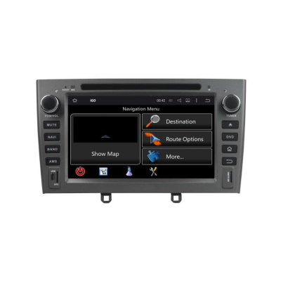 Штатная автомагнитола Android 10 Carmedia KD-7604-g-P30 для Peugeot 408 2012+, 308 2008-2014, RCZ 2010-2015 (серый)