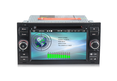 Штатное головное устройство Черная для Ford Focus 2 2005-2007, Transit 2006-2015, C-Max 2003-2010, Fusion 2005-2012 (230х120мм) на Android 10 Carmedia MKD-F745B-P6N