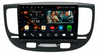 Штатная магнитола Kia Rio II 2005-2010 черный на Android 11, DSP, 4G, IPS / QLED 2K, Carplay - Cardrox CD-4799