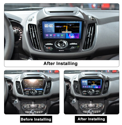 Штатная магнитола для Ford Kuga II 2013+ (для высоких комплектаций) на Android 10, DSP, HDMI, Интерьерная подсветка - Carmedia SF-9203-2-D