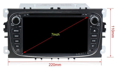 Штатное головное устройство FORD Focus II, Mondeo, S-MAX, Galaxy, Tourneo/Transit Connect серебро на Android 10 Carmedia MKD-F746S-P6