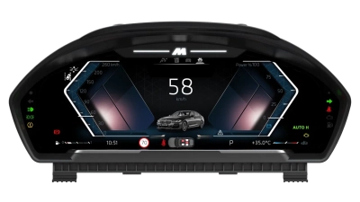 Цифровая панель приборов для BMW F10/F18/F02/F25/F15/F16 (F chassis) 5/6/7 series и X3/X4/X5/X6 2010-2017 - Carmedia ZH-B152