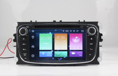 Штатное головное устройство Ford Focus, Mondeo, S-MAX, Galaxy, Tourneo, Transit черный на Android 10 Carmedia MKD-F746B-P6