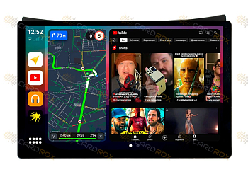 Штатная магнитола Toyota Vitz 2005-2010 черный на Android 10, DSP, 4G, IPS, Carplay - Cardrox CD-4776-13 (11-13 дюймов)