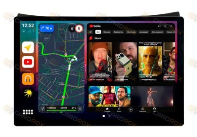 Штатная магнитола Toyota Vitz 2005-2010 черный на Android 10, DSP, 4G, IPS, Carplay - Cardrox CD-4776-13 (11-13 дюймов)