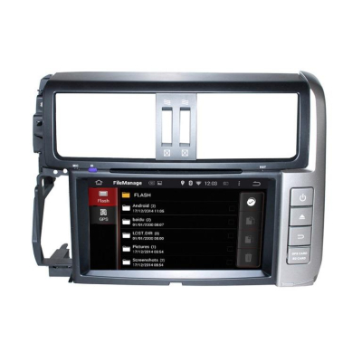 Штатная автомагнитола Android 9.0 Carmedia KD-8015-P30 для Toyota Land Cruiser Prado 150 2009-2013 (серебро)