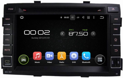 Штатное головное устройство Kia Sorento XM 2009–2012 на Android 9.0 Carmedia KD-7042-P5