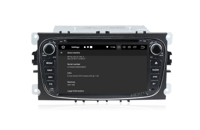 Штатное головное устройство Ford Focus II, Mondeo, S-MAX, Galaxy, Transit черный на Android 10 Carmedia MKD-F746B-P30