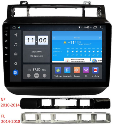 Штатная магнитола VOMI ZX495R9-7862-LTE-4-64 для Volkswagen Touareg 2 NF 02.2010-12.2014, Touareg 2 рестайлинг FL 10.2014-07.2018 на Android 10