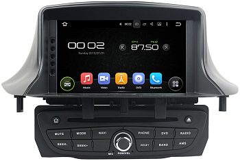 Штатное головное устройство Android 7.1 Newsmy KD-7237-P3-7 для RENAULT Megane III 2009+, Fluence 2010+ черный привод