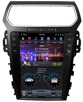 Магнитола Tesla для Ford Explorer 2017+ на Android 9.0 CARMEDIA ZF-1263-S3