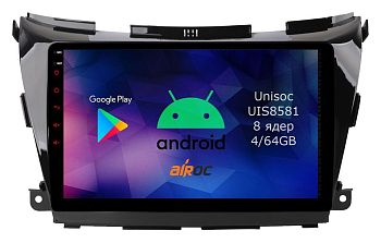 Штатная магнитола для Nissan Murano 3, Z52 (для авто с камерой и нави) на Android 14 - Airoc RMN-1206