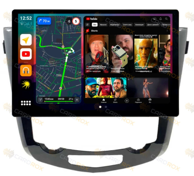 Штатная магнитола Nissan Qashqai J11 2014+, X-Trail T32 2015+ (климат-контроль) на Android 10, DSP, 4G, IPS, Carplay - Cardrox CD-4029-13 (11-13 дюймов)