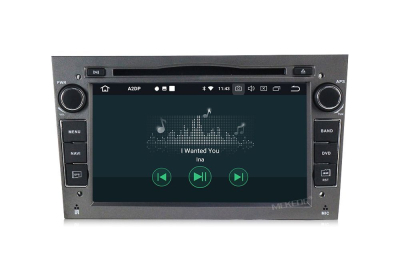 Штатная автомагнитола Opel Astra H, Vectra C, Corsa D, Antara, Vivaro, Meriva, Zafira (темно серый) Carmedia MKD-7408-P30-g Android 10 DSP