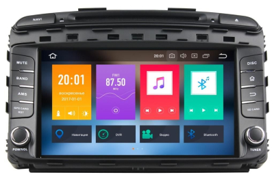 Штатная автомагнитола Kia Sorento 07.2015+ (um), sorento prime Carmedia KD-9106-P6 Android 9.0 DSP