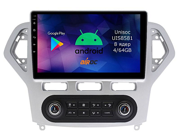 Штатная магнитола для Ford Mondeo 4, 2007-2010 (климат) на Android 14 - Airoc RMN-1708A