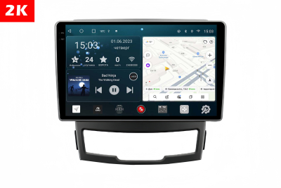 Автомагнитола штатная с 2K экраном RedPower 71095 Slim на Android 10 для SsangYong Actyon, 2 поколение (01.2011 - 10.2013)