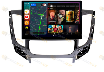 Штатная магнитола Mitsubishi L200 2015-2018 климат на Android 10, DSP, 4G, IPS, Carplay - Cardrox CD-4270-13 (11-13 дюймов)