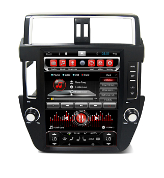 Головное устройство 12 дюймов TOYOTA LC PRADO 150 2009-2013 Android 6.0 CARMEDIA SP-12108-T8 tesla-style