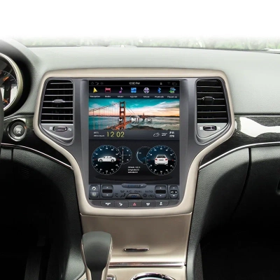 Магнитола Tesla для Jeep Grand Cherokee 2013+ черная на Android 13 Carmedia ZF-1217B-GE