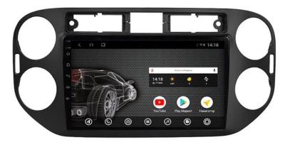Штатная магнитола на Android 10 VOMI ST2855-T3 для Volkswagen Tiguan 2011-2017 (прямоугольная аварийка)